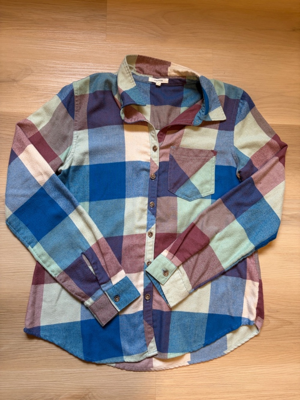 Maurices - Women’s Multi-Colored Plaid Button-Down Shirt - S